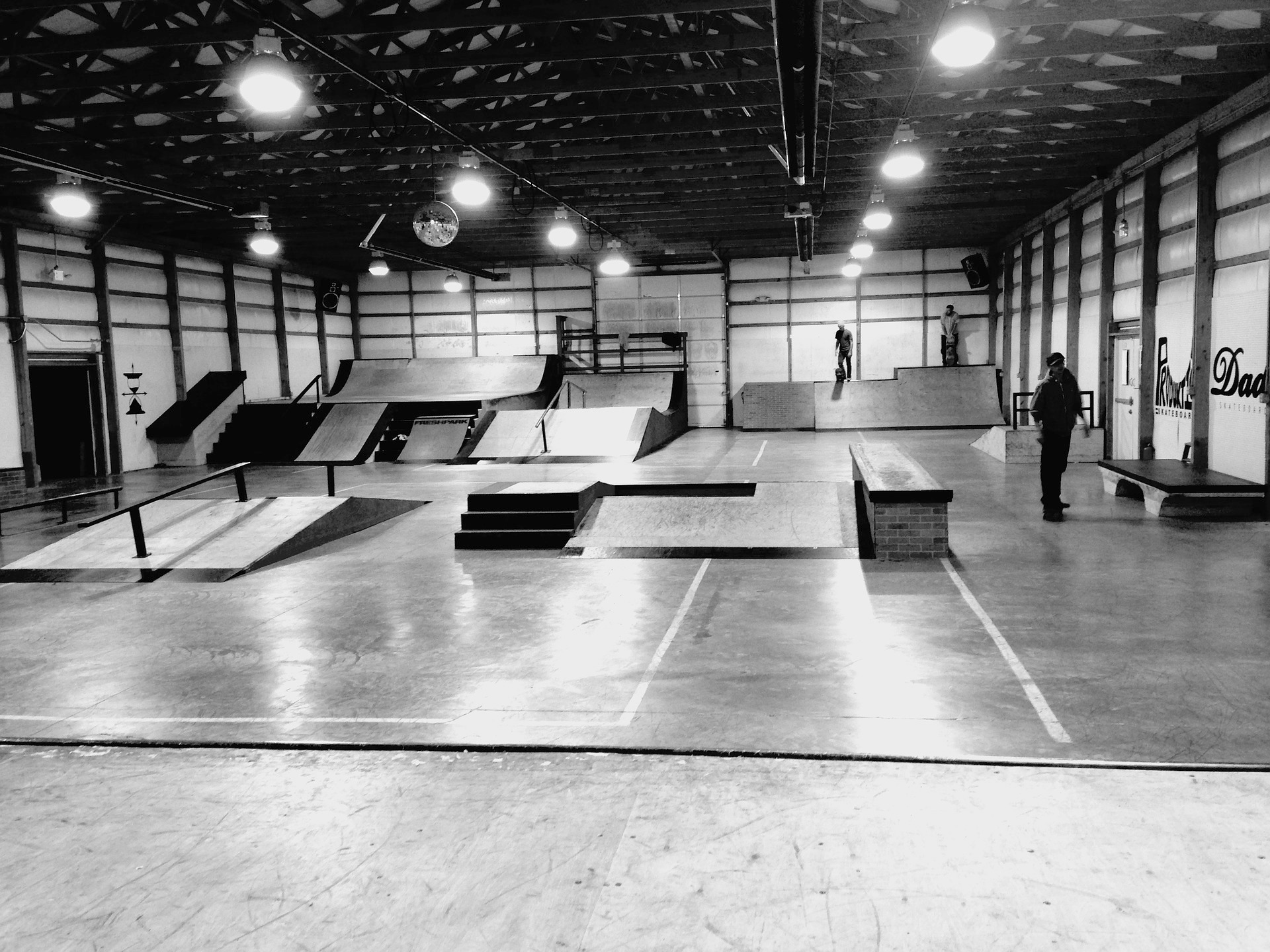 Indoor skateboard park